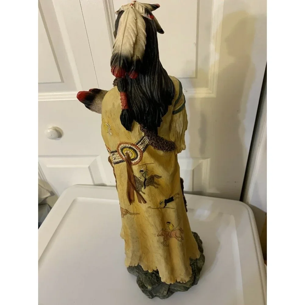 Native American Indian Resin Statue 21